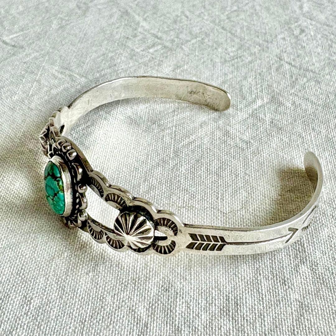1940’s ヴィンテージ ナバホ バングル　スターリングシルバー　ターコイズ