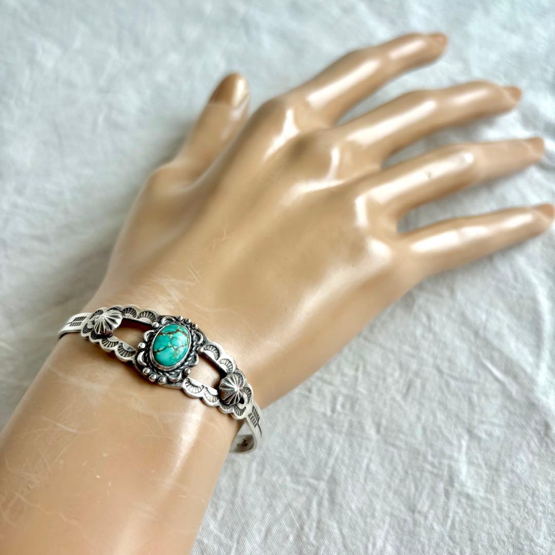 1940’s ヴィンテージ ナバホ バングル　スターリングシルバー　ターコイズ