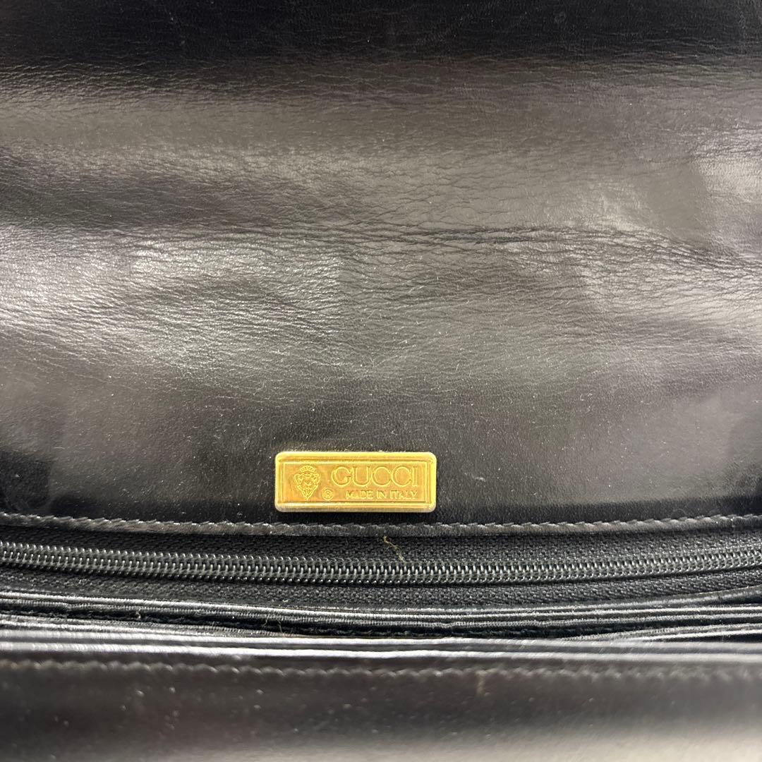 グッチ ヴィンテージ ハンドバッグ ゴールド金具