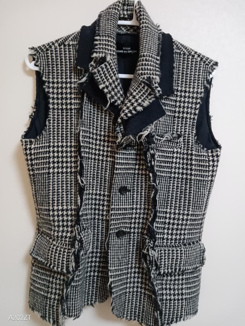 SOL★トリココムデギャルソンCOMME・ツィードベスト・M・チェック