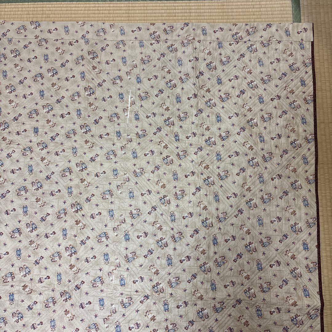 手作り大判パッチワークキルト タペストリー