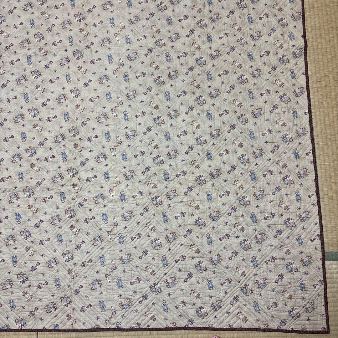 手作り大判パッチワークキルト タペストリー