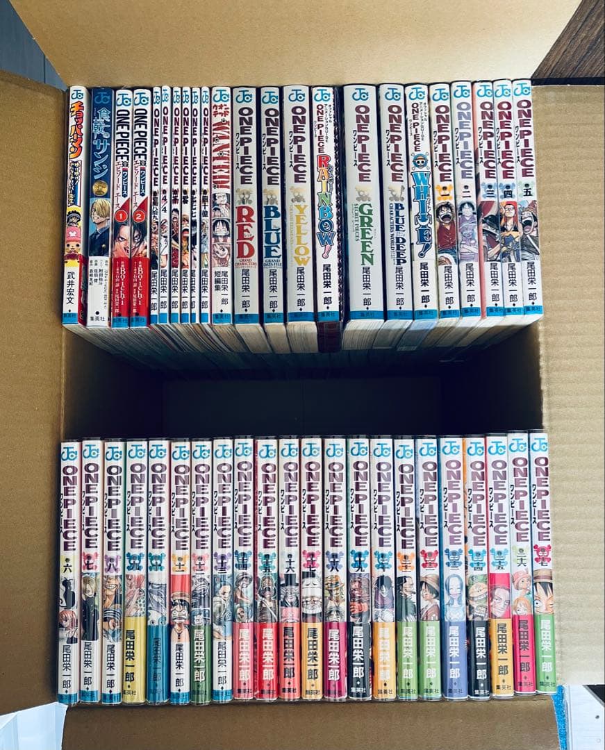 ワンピース　全巻初版本　帯☆チラシ全巻 + MEGAおまけ