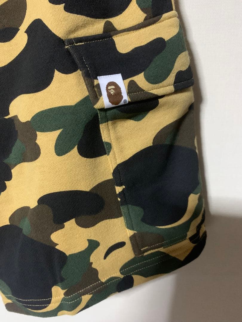 1st camo イエローハーフパンツ