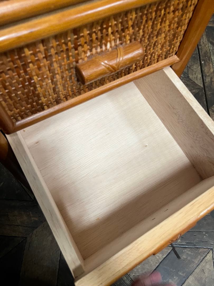 ラタン 籐 チェスト 箪笥 小物入れ 昭和レトロ 引き出し インテリア