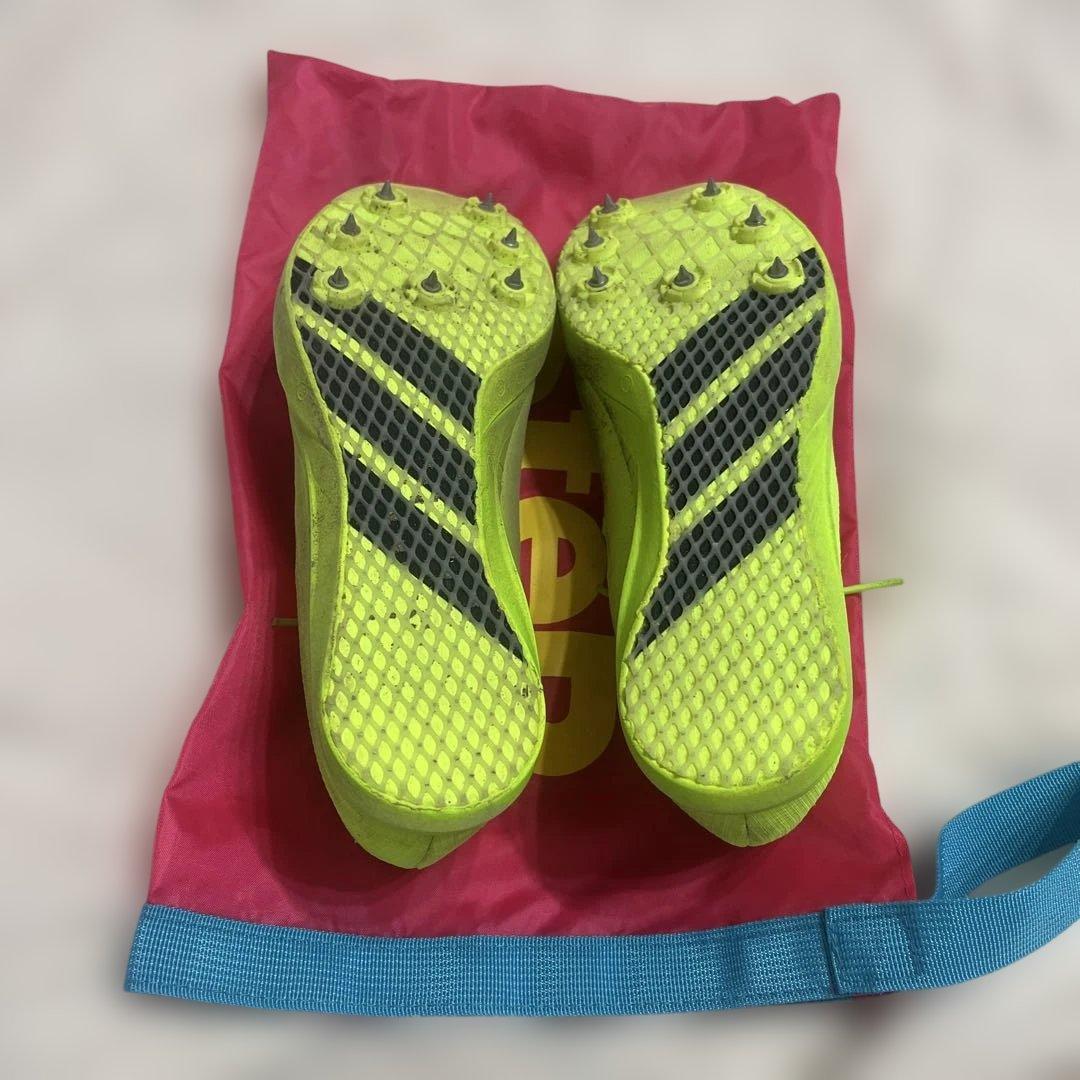 adizero ロングジャンプ　イエロー 27.5 ステップシューズ袋付！