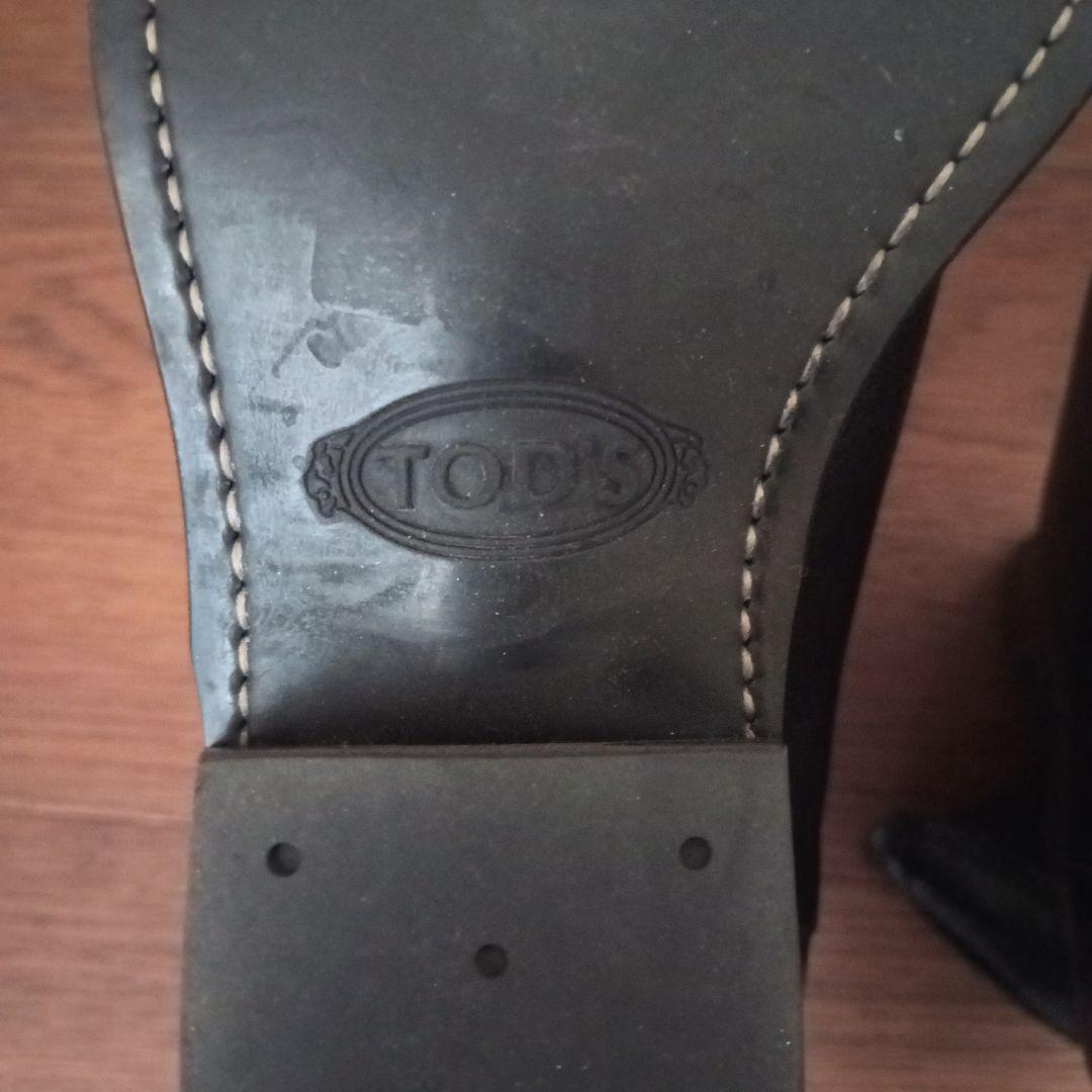 トッズ TOD’S サイドゴアブーツ 黒 37 23.5㎝ 本革 ショートブーツ