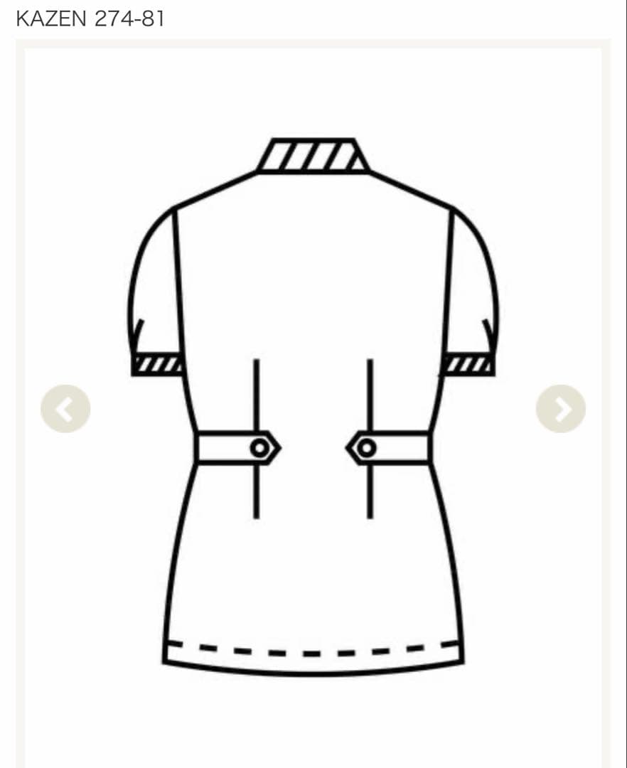 KAZEN 半袖ジャケット　女性用 Mサイズ 水色シャドーチェック柄