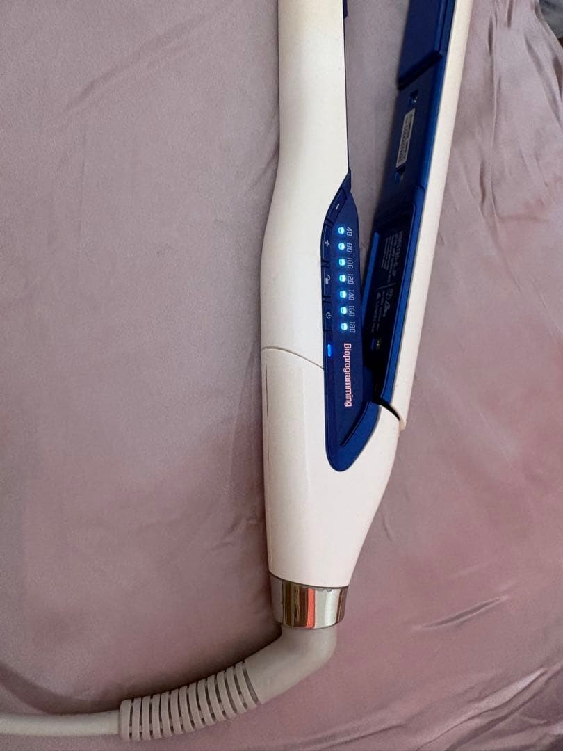 3D Plus ヘアビューロン ストレートヘアアイロン ホワイト・ブルー