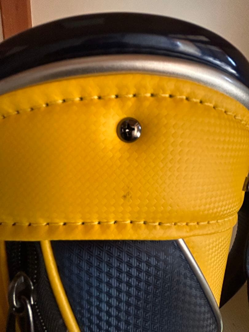 美品BRIDGESTONE GOLF キャディバッグ イエロー/ネイビー