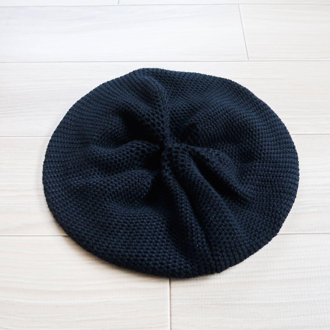 Racal KINT BERET ベレー帽 ラカル ニットベレー ブラック