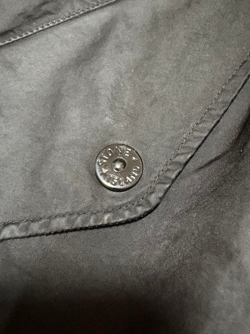 09aw/ストーンアイランド/ミリタリーモッズコート/黒/M