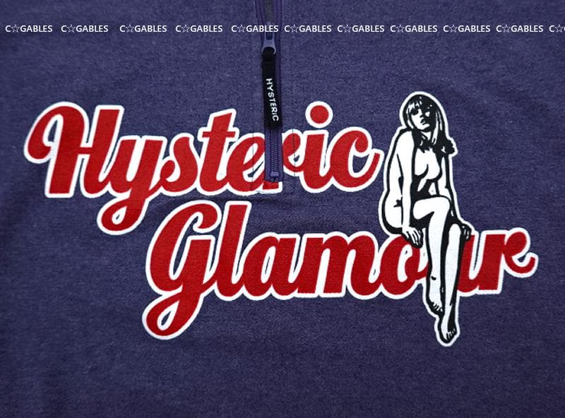 ヒステリックグラマー　オーバーサイズ　ハーフジッププルオーバー　完売品