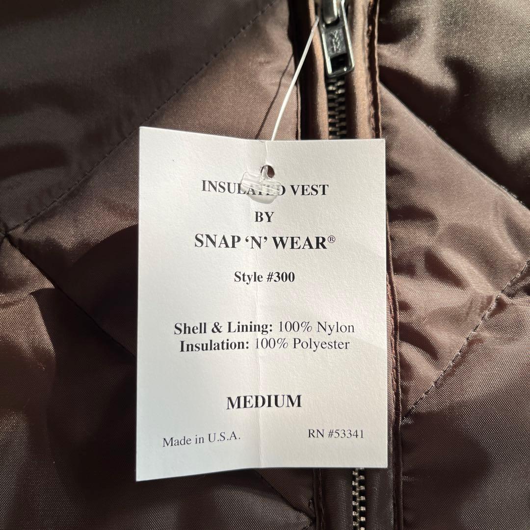 【新品】SNAP’N’WEAR quilting vest キルティングベスト