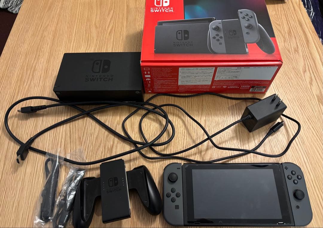 Nintendo Switch 本体 グレー 付属品完備