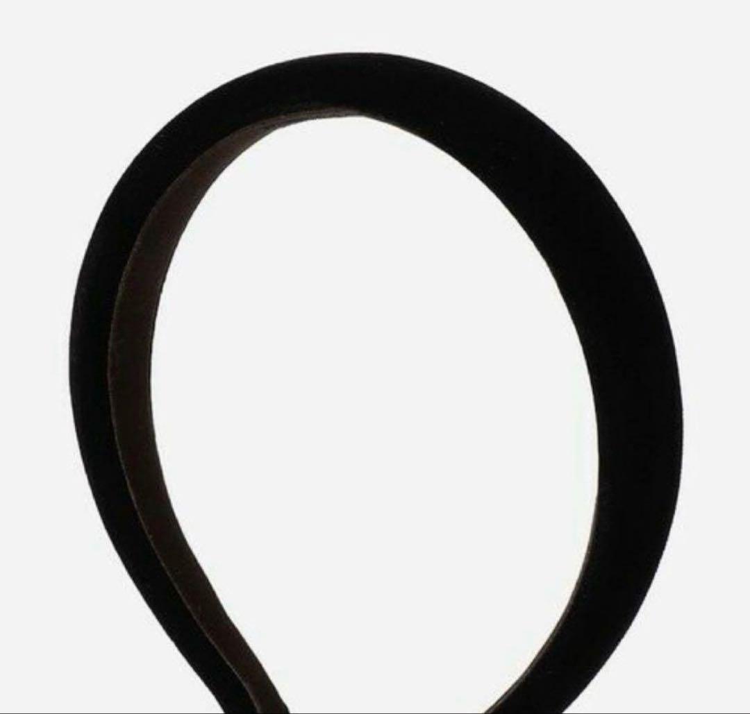 ALEXANDRE DE PARIS ベロアカチューシャ　ブラック 新品未使用