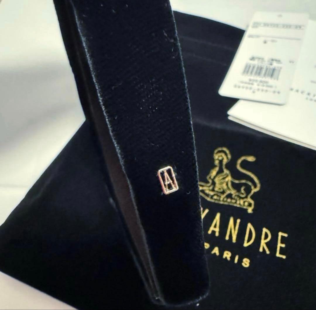 ALEXANDRE DE PARIS ベロアカチューシャ　ブラック 新品未使用