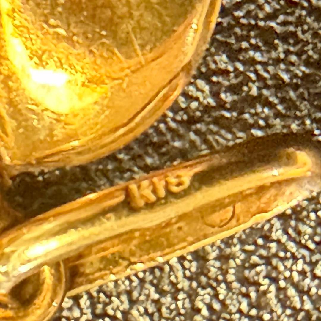 K18 ゴールド ペンダント／淡水パール