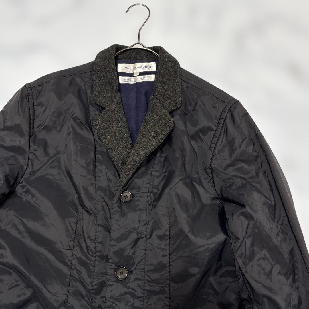 ✨大人気✨コムデギャルソンシャツarchive y2k ドッキングテーラード濃紺