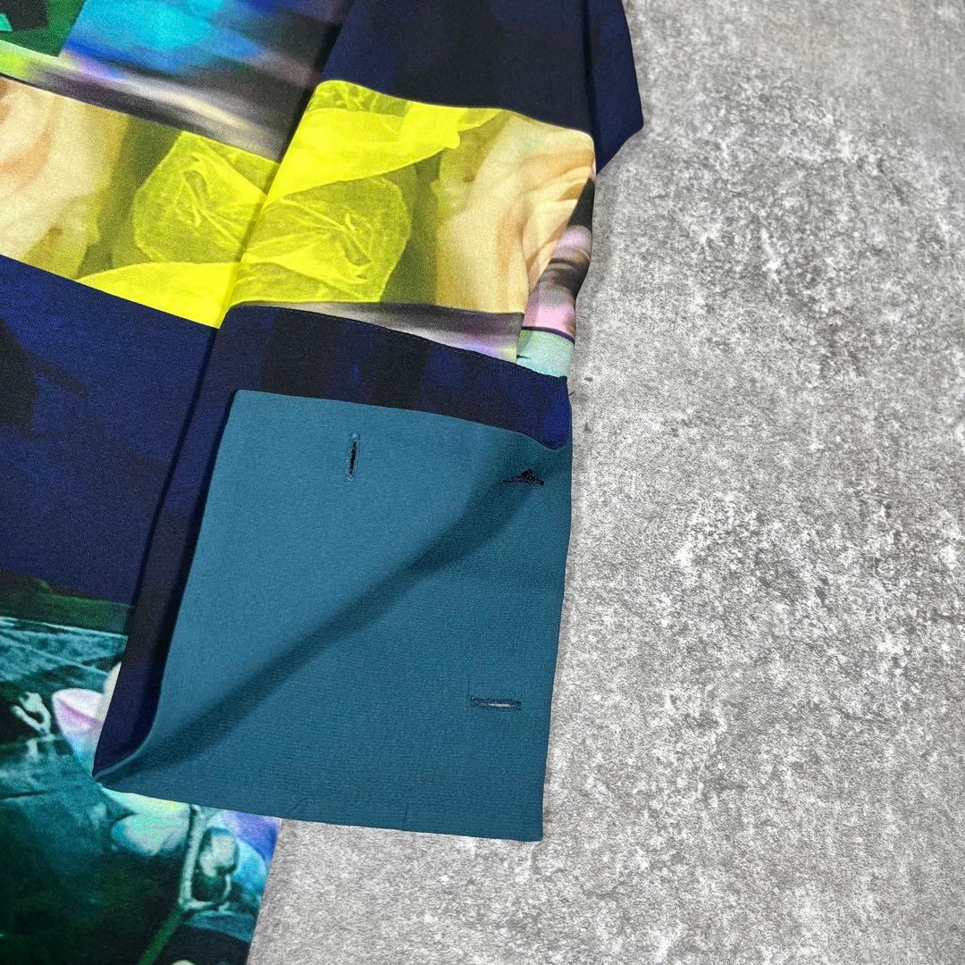 PS Paul Smith フォントモンタージュ　ロングシャツ　40 花　洗える