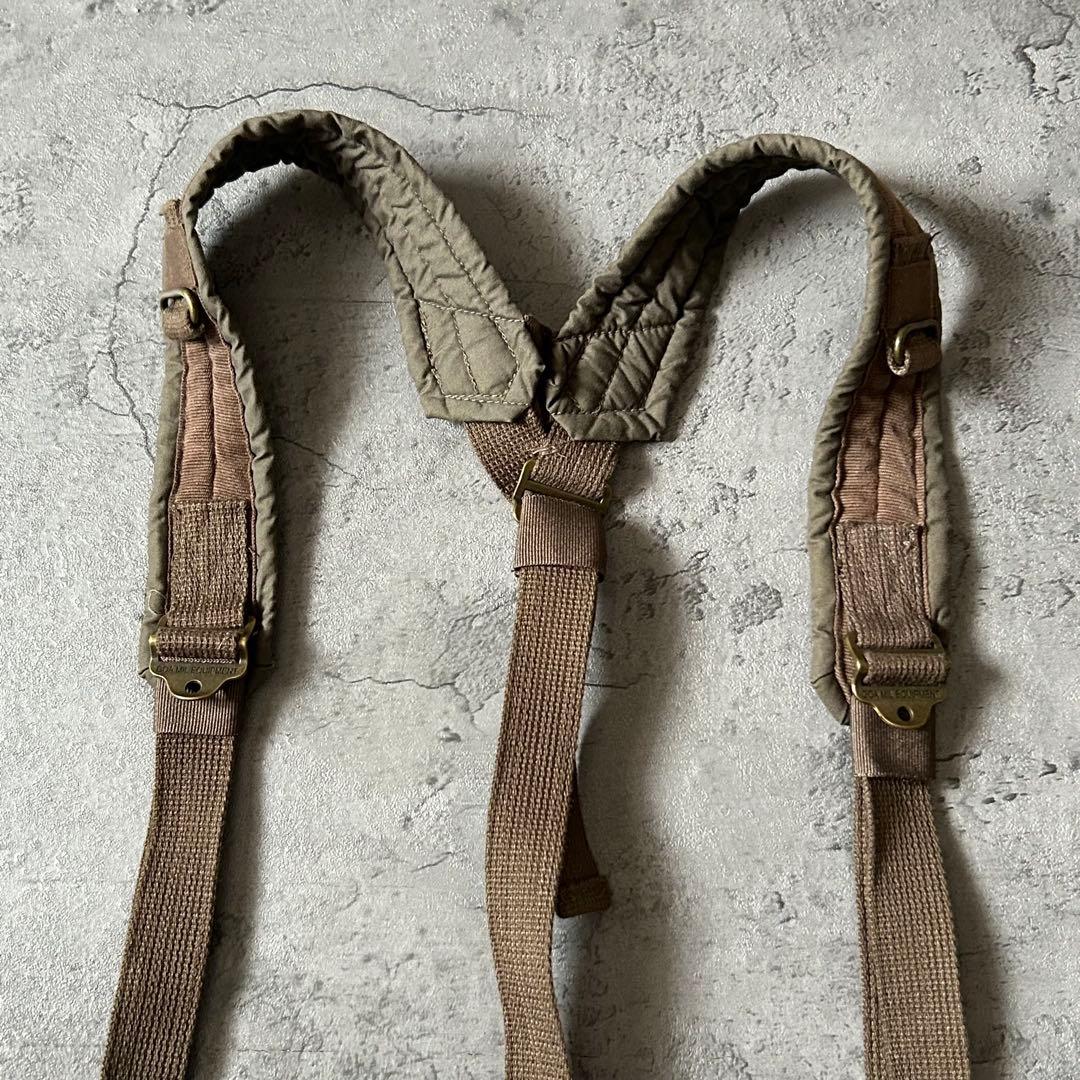 00s Y2K GOA ゴア 迷彩 パラシュートパンツ カーゴ サスペンダー