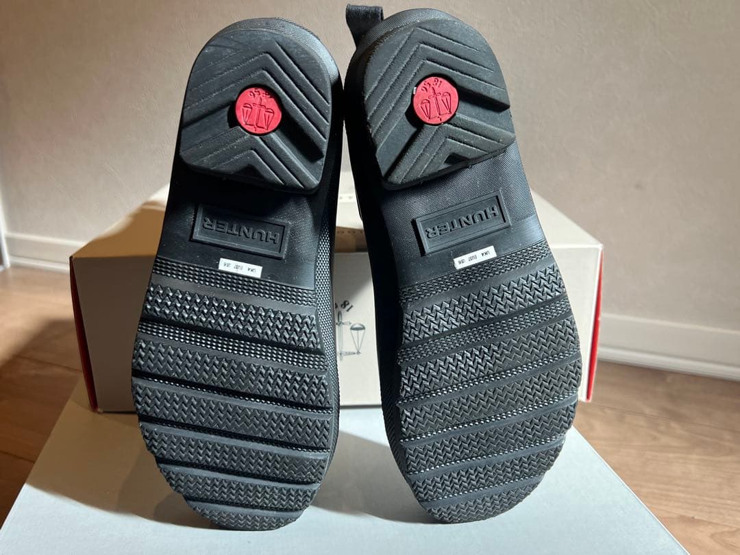 HUNTER ロゴバックストラップブーツ UK4サイズ