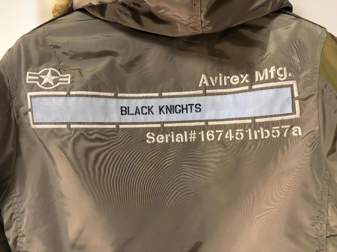 【希少】AVIREX N-3B BLACK KNIGHTS 冬本番の主役コート