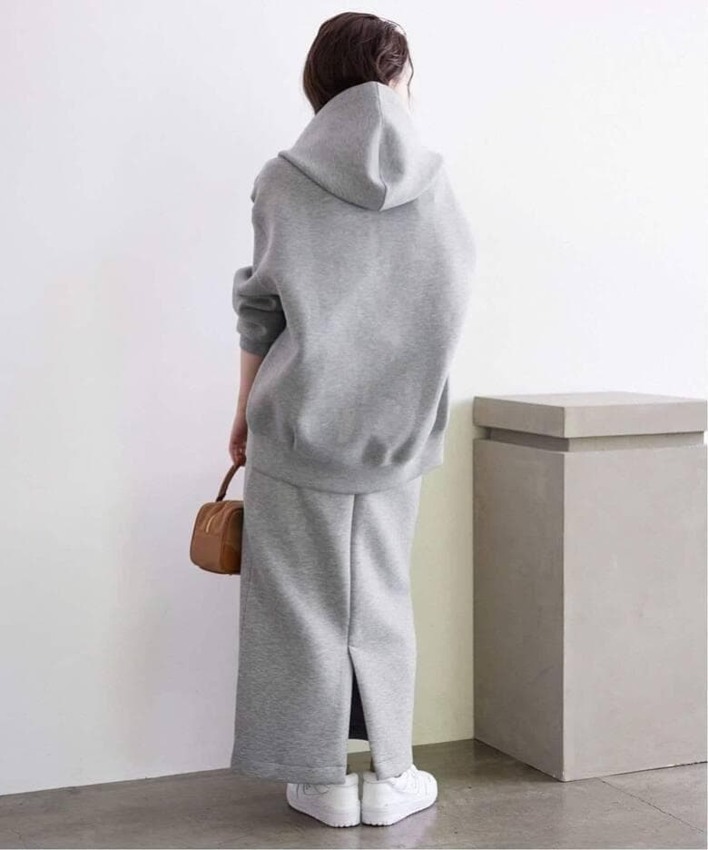 【美品】SLOBE IENA ボリュームジップアップフーディ＆スカートセット