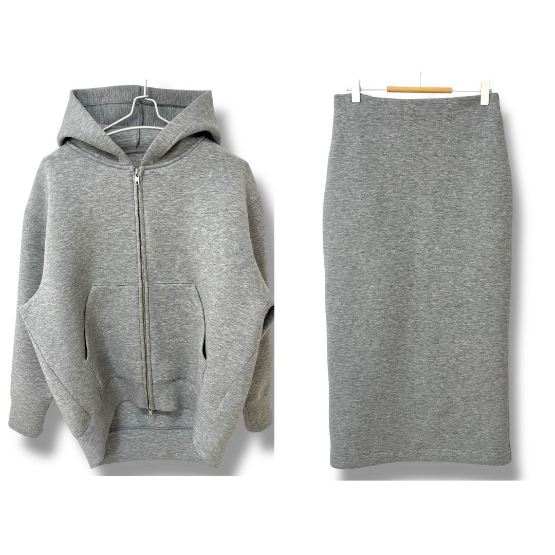 【美品】SLOBE IENA ボリュームジップアップフーディ＆スカートセット