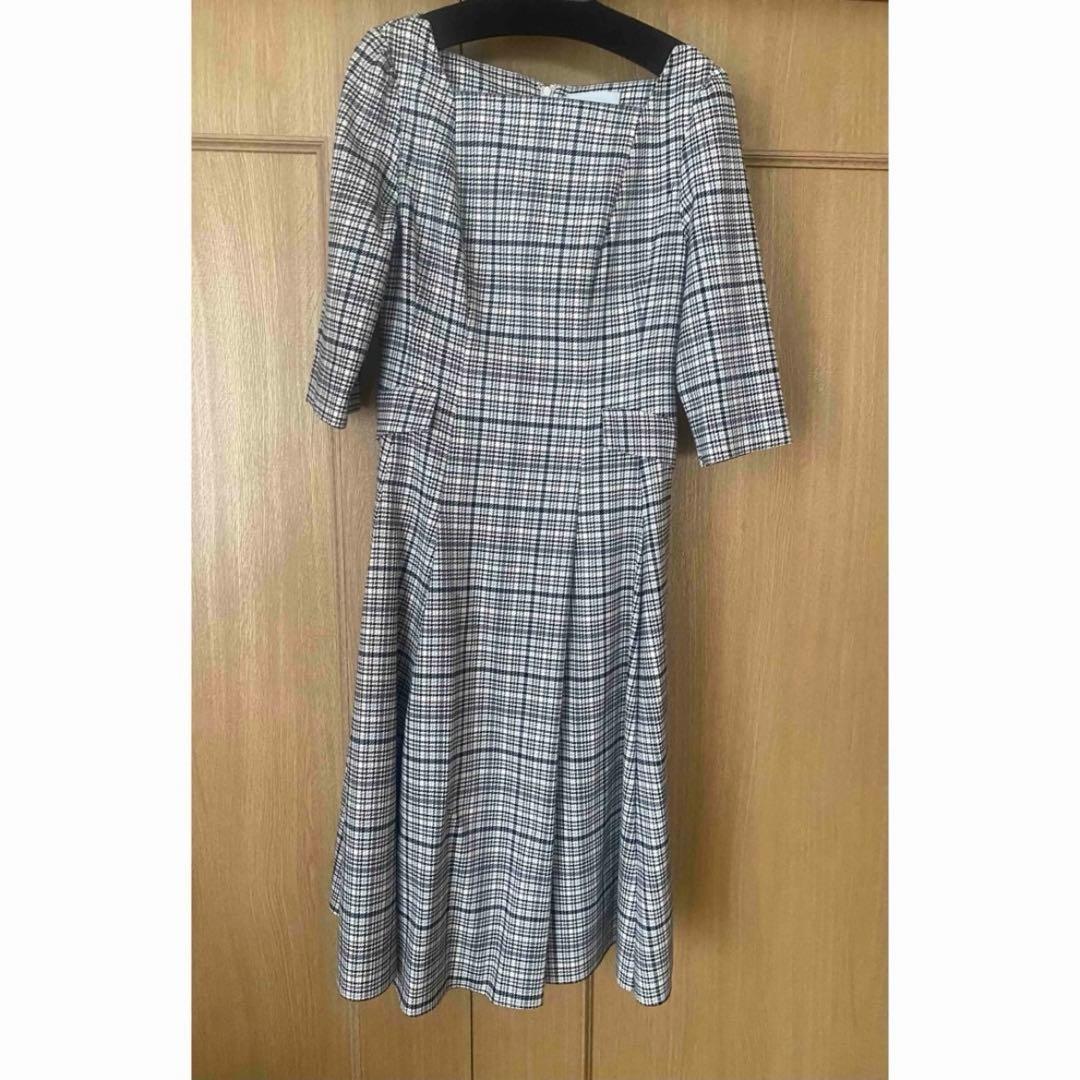 トリプルクロスワンピース(CWFO234099/CHECK/34サイズ)