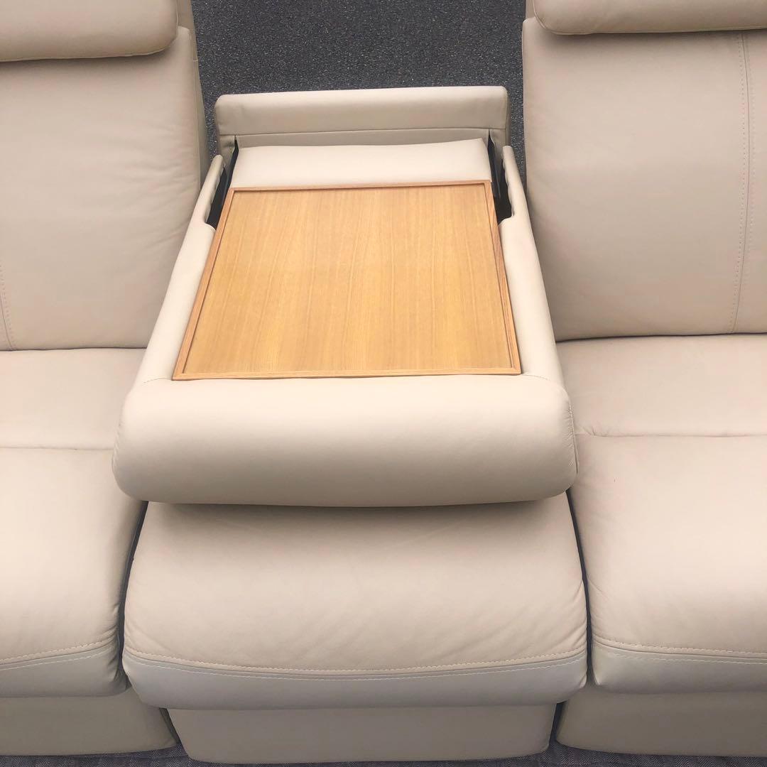 限定配送 手動 ソファ 3人掛け インテリア ベージュ 羽 N