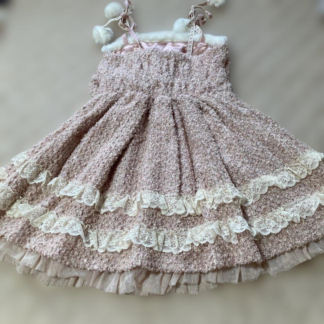 希少LIZ LISA ピンク ノースリーブミニワンピース　ミニドレス