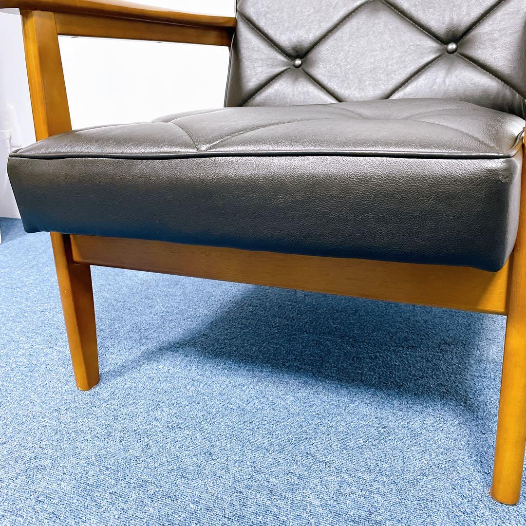 【美品送料込】カリモク60 Kチェア 1人掛けソファ ブラック