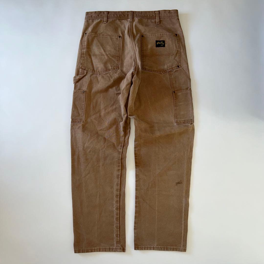 90s Stan Ray ダブルニー USA製 ブラウンダック ペインターパンツ