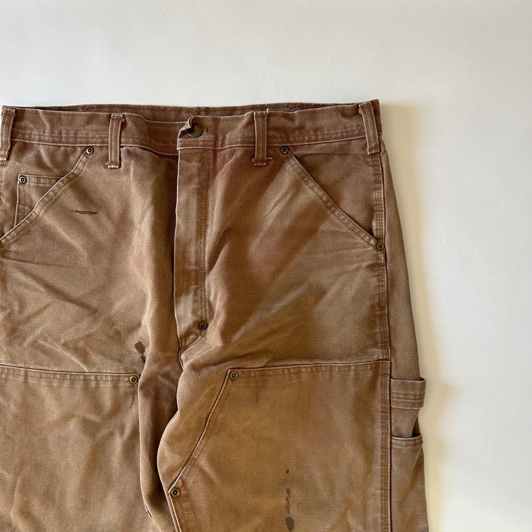 90s Stan Ray ダブルニー USA製 ブラウンダック ペインターパンツ