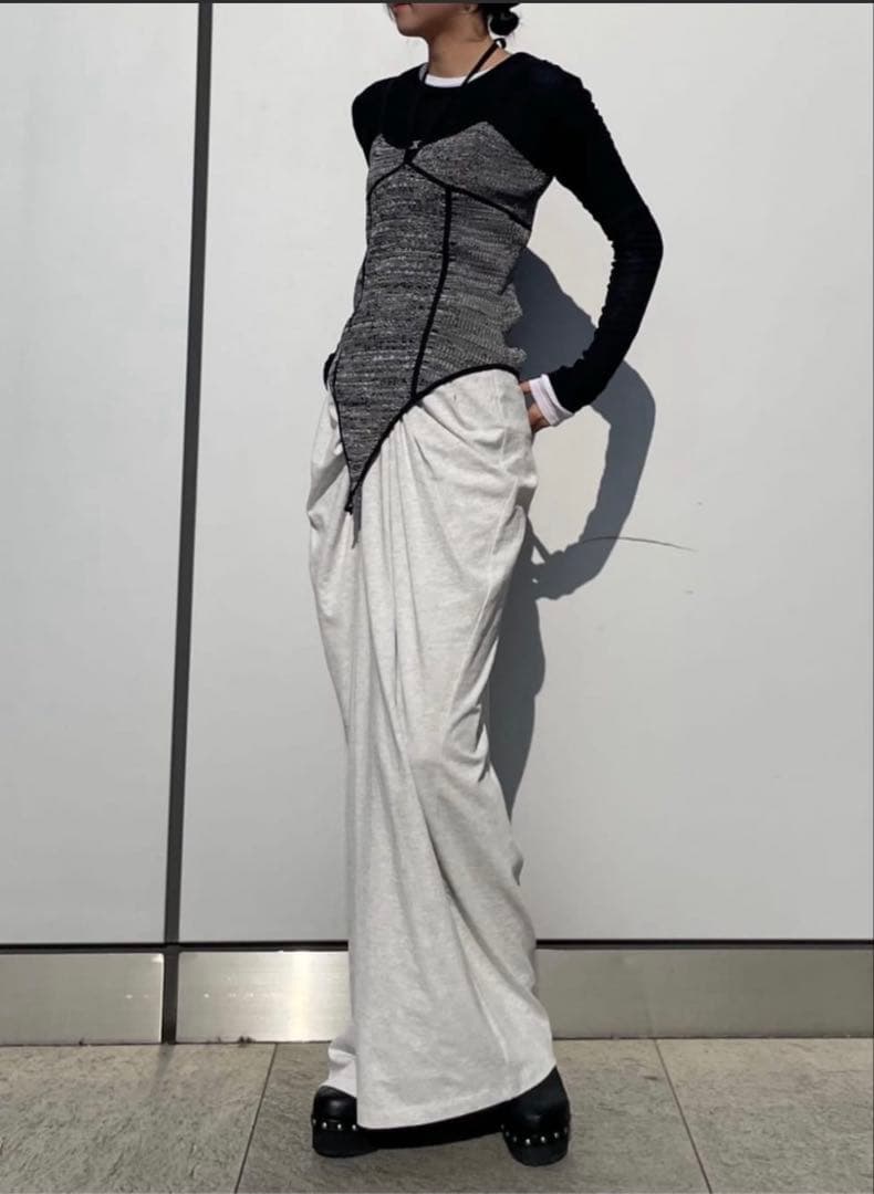 PRANK PROJECT ドレープフロントジャージパンツ