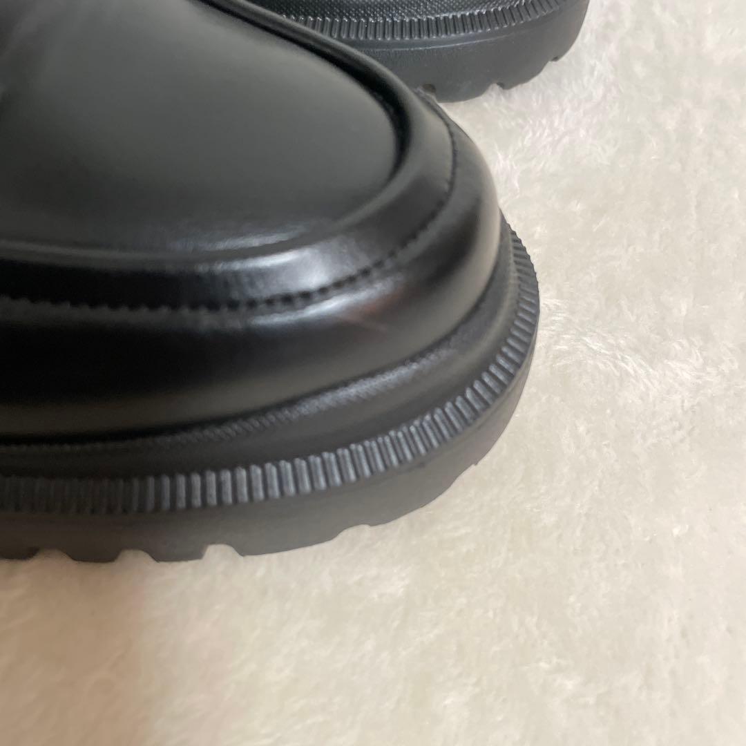 アダムエロペ　晴雨兼用ベーシックローファー　厚底　撥水