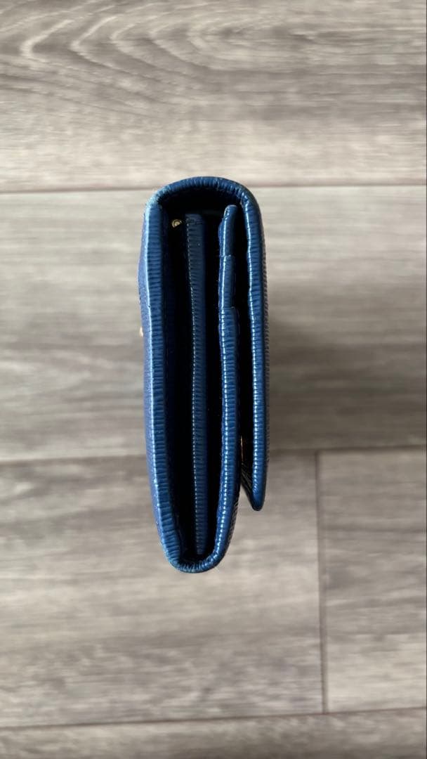 PRADA プラダ サフィアーノ 長財布 ネイビー　青　ブルー 箱つき