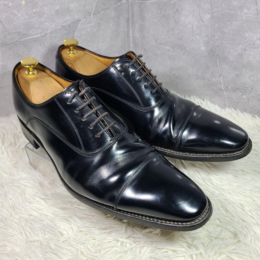 【REGAL】315R　ストレートチップ　ビジネスシューズ　ガラスレザーブラック