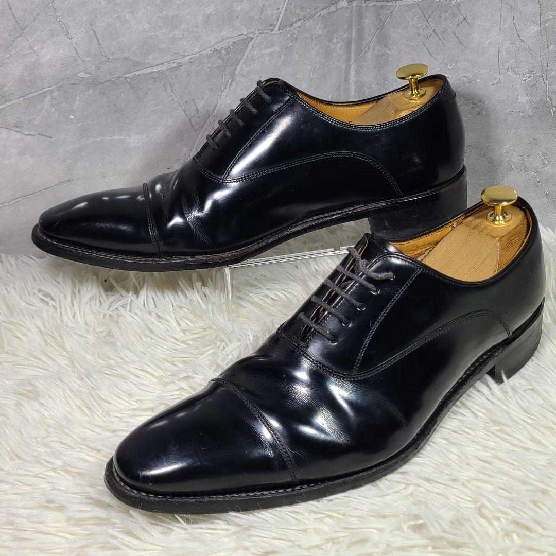 【REGAL】315R　ストレートチップ　ビジネスシューズ　ガラスレザーブラック