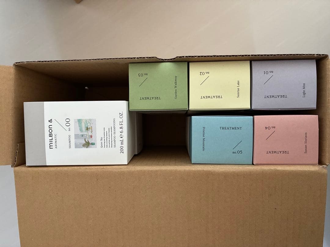 MILBON & aromaticシャンプー トリートメント 8点セット