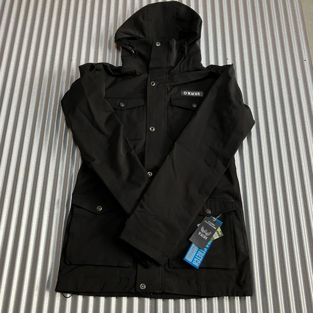 未使用　ワコン　WACON　WEAR　スノボウェア　上着　メンズ　XL　ブラック