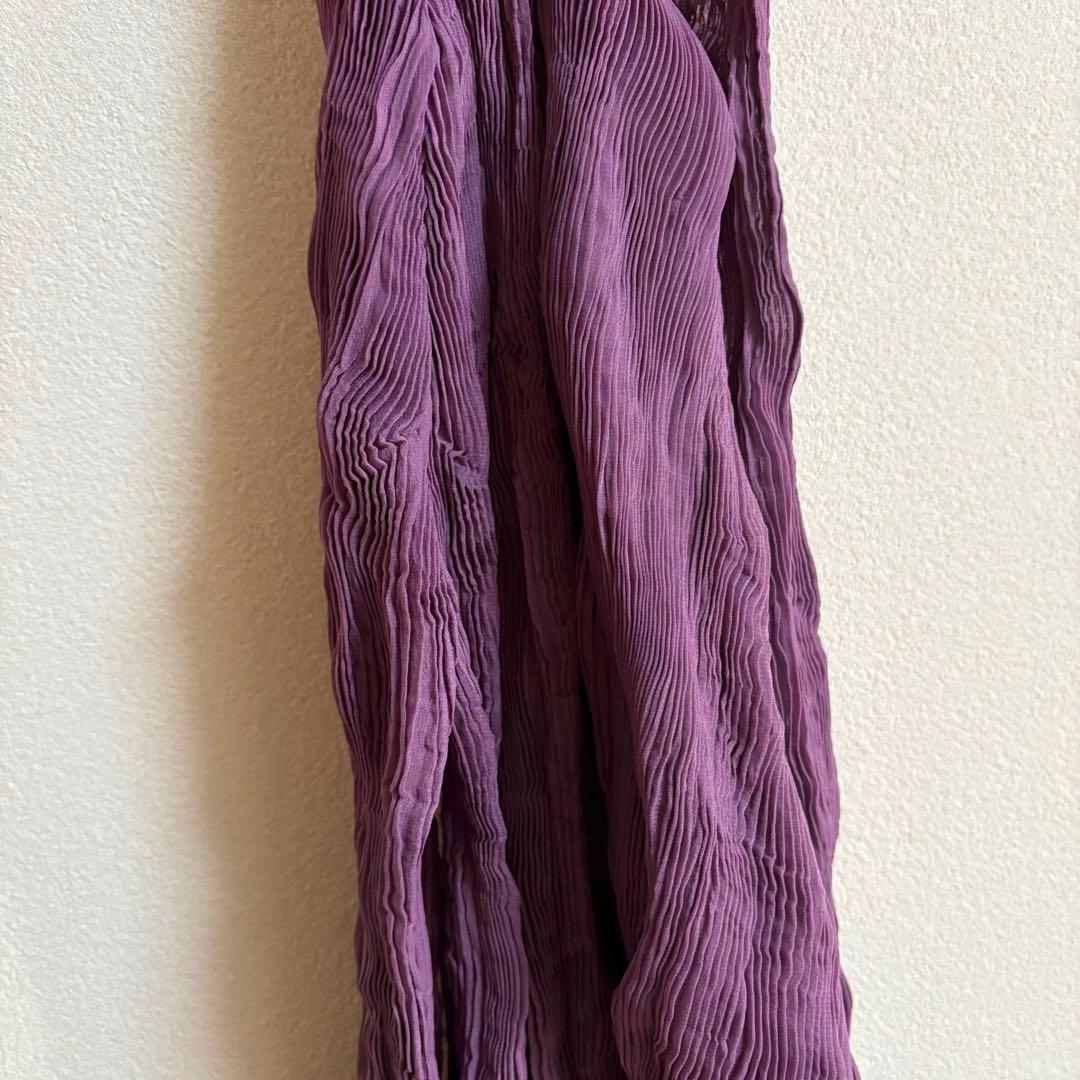 パープル シフォンツイスト カットソー ISSEY MIYAKE