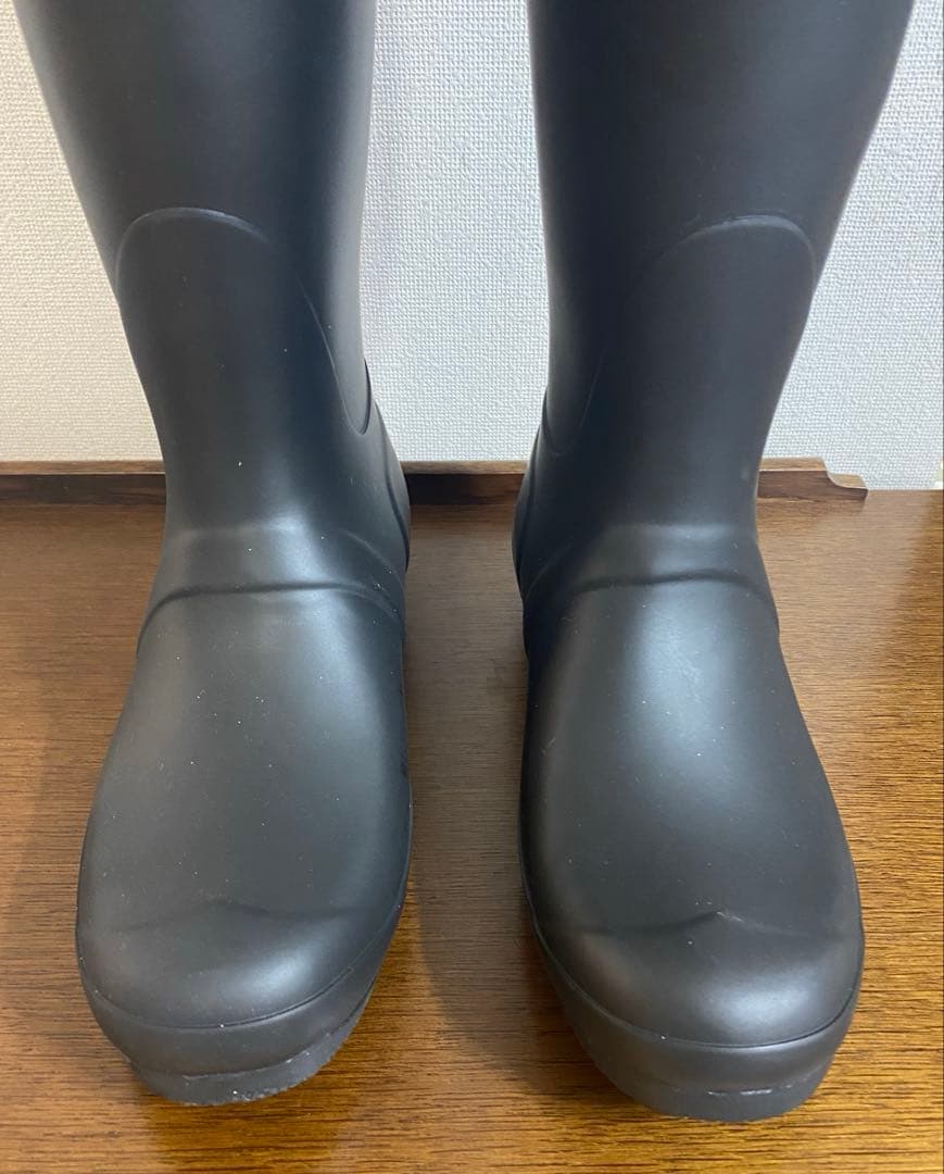 新品未使用【HUNTER ハンター】レインブーツ黒サイズUS6 25センチ