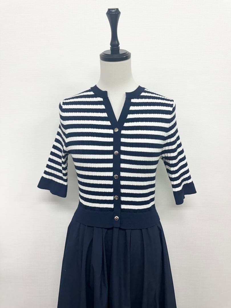 【めるぴちゃ様】ジャスグリッティ 一度着用 ドッキングワンピース ネイビー