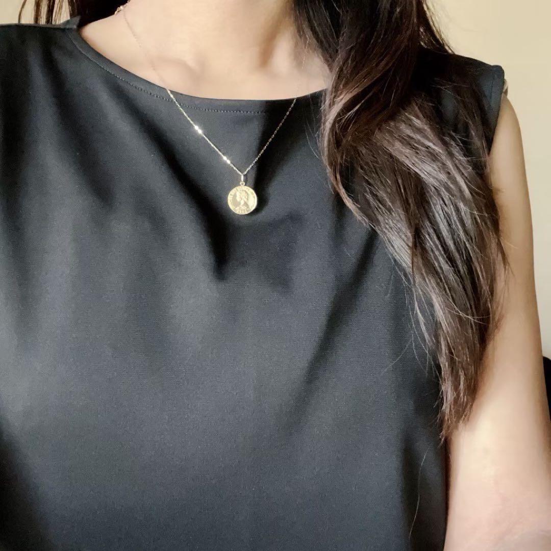 18K  ネックレストップ エリザベス 刻印 18金 XL 超特大