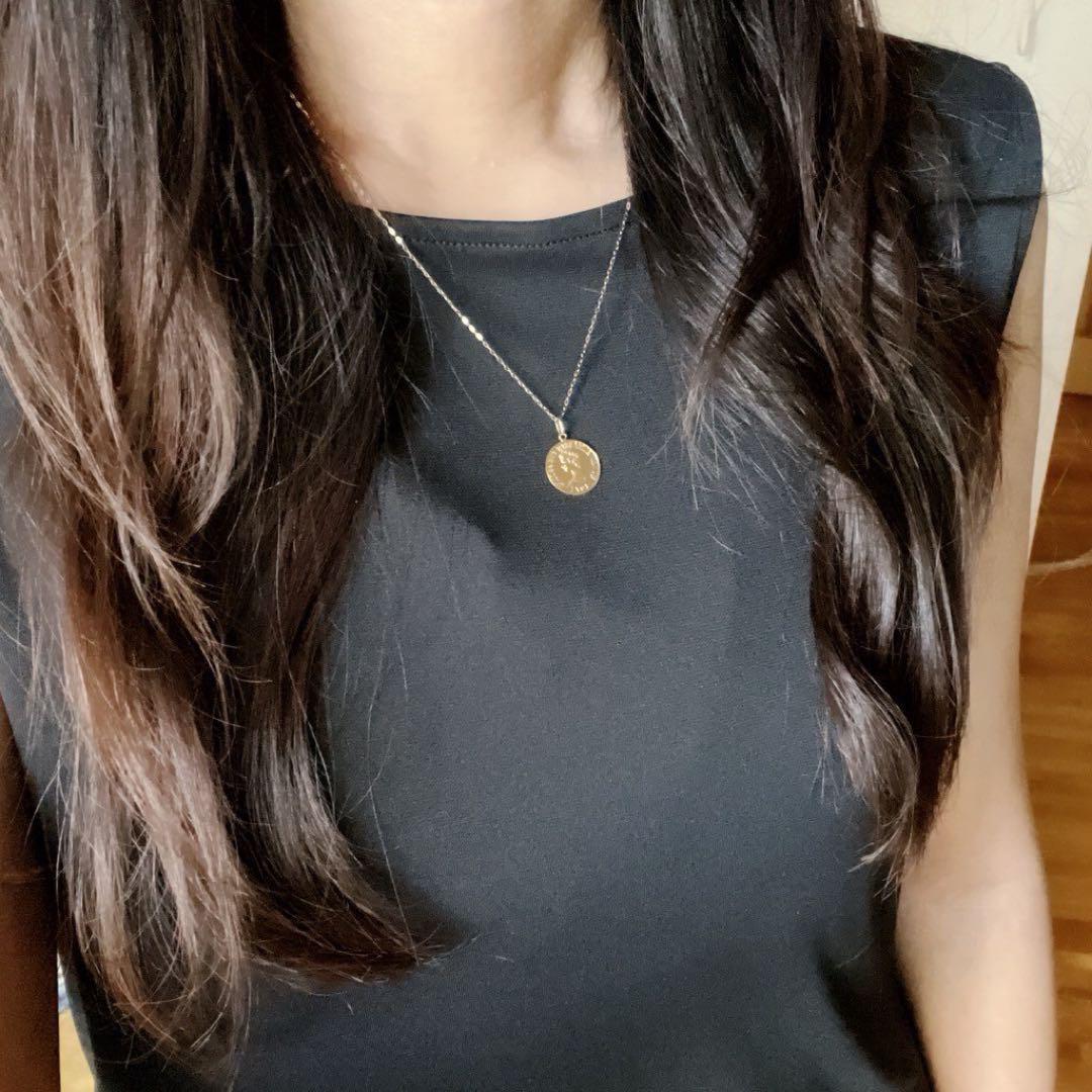 18K  ネックレストップ エリザベス 刻印 18金 XL 超特大