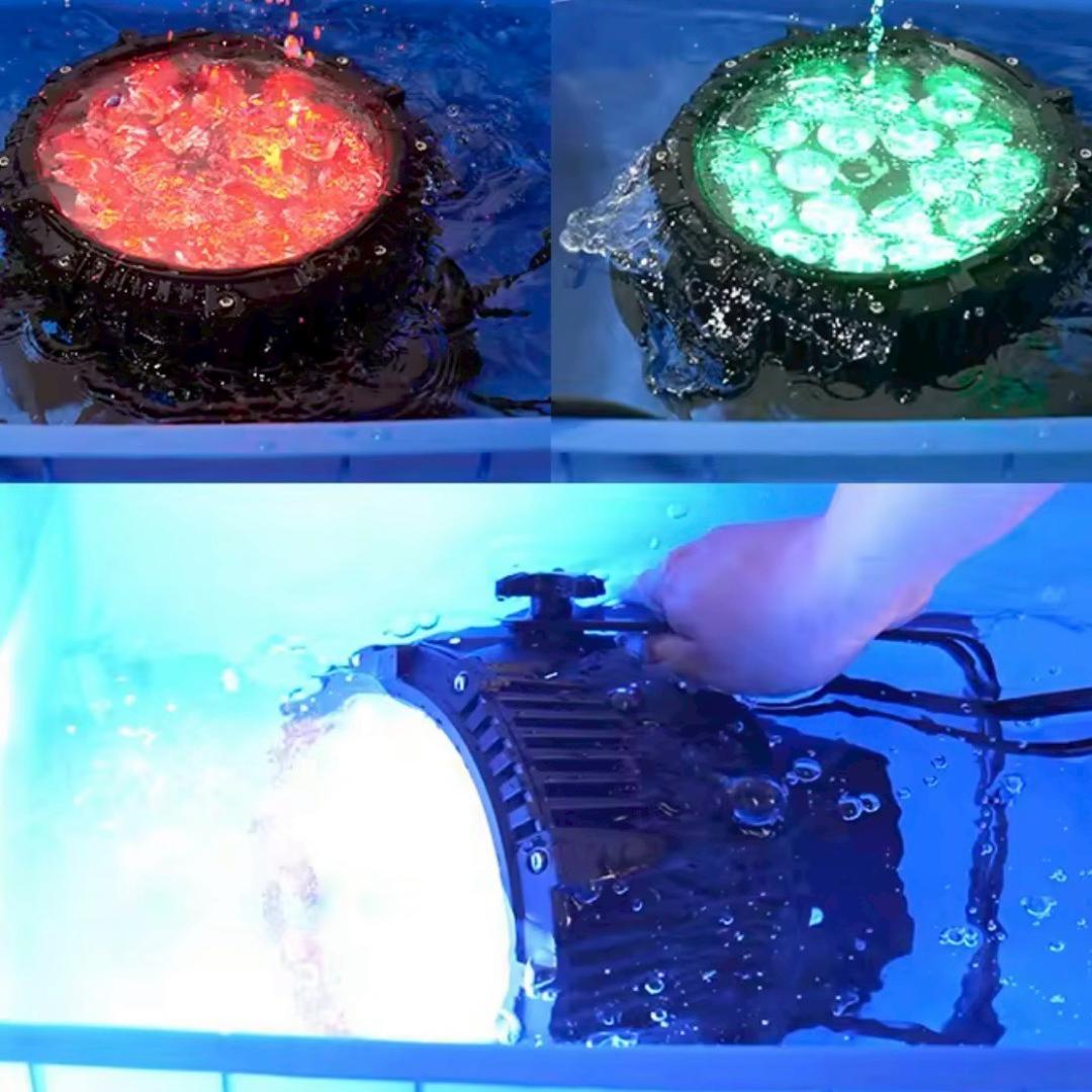 防水LEDパーライト 324w RGB+WA+UV