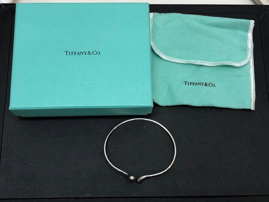 Tiffanyティファニー　ティアドロップ　バングル　sv925