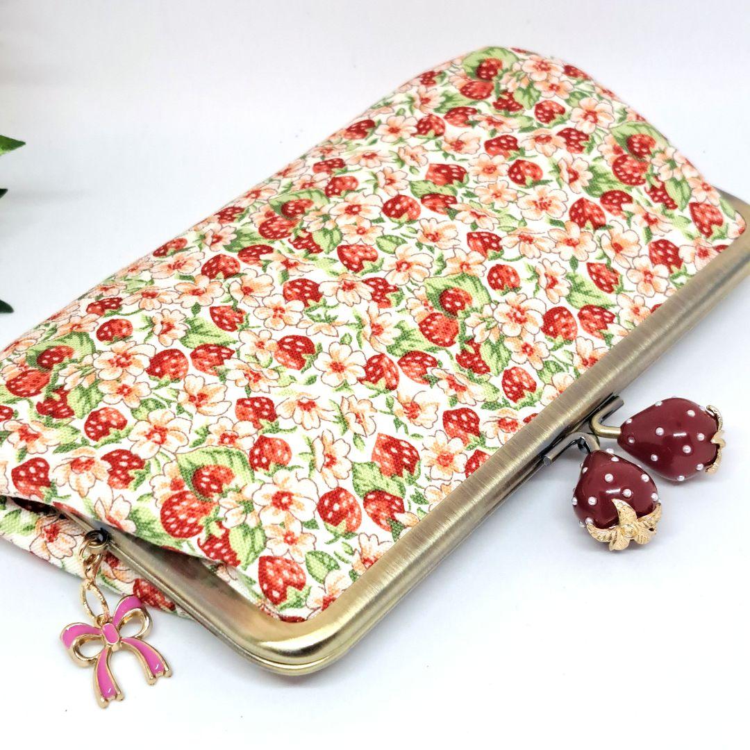 ウラン　親子がま口長財布2点